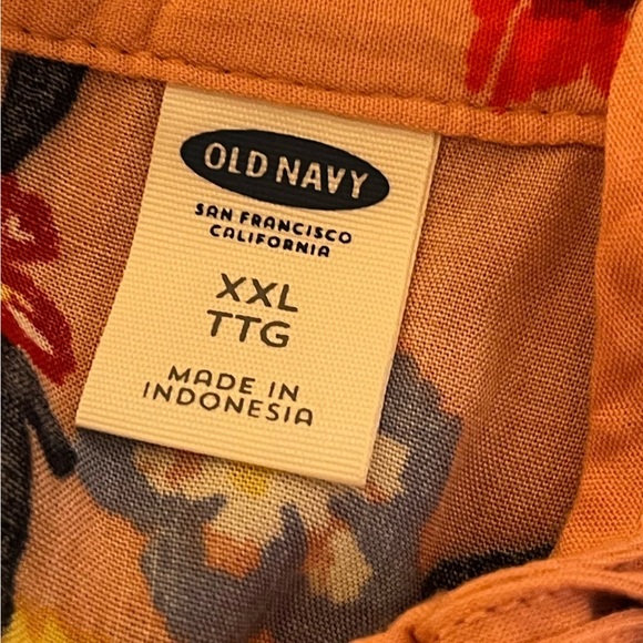 Old Navy Blush Floral Boho Blouse – Size XXL - Picture 3 of 11